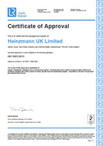 Certificate DIN-ISO 9001:2015